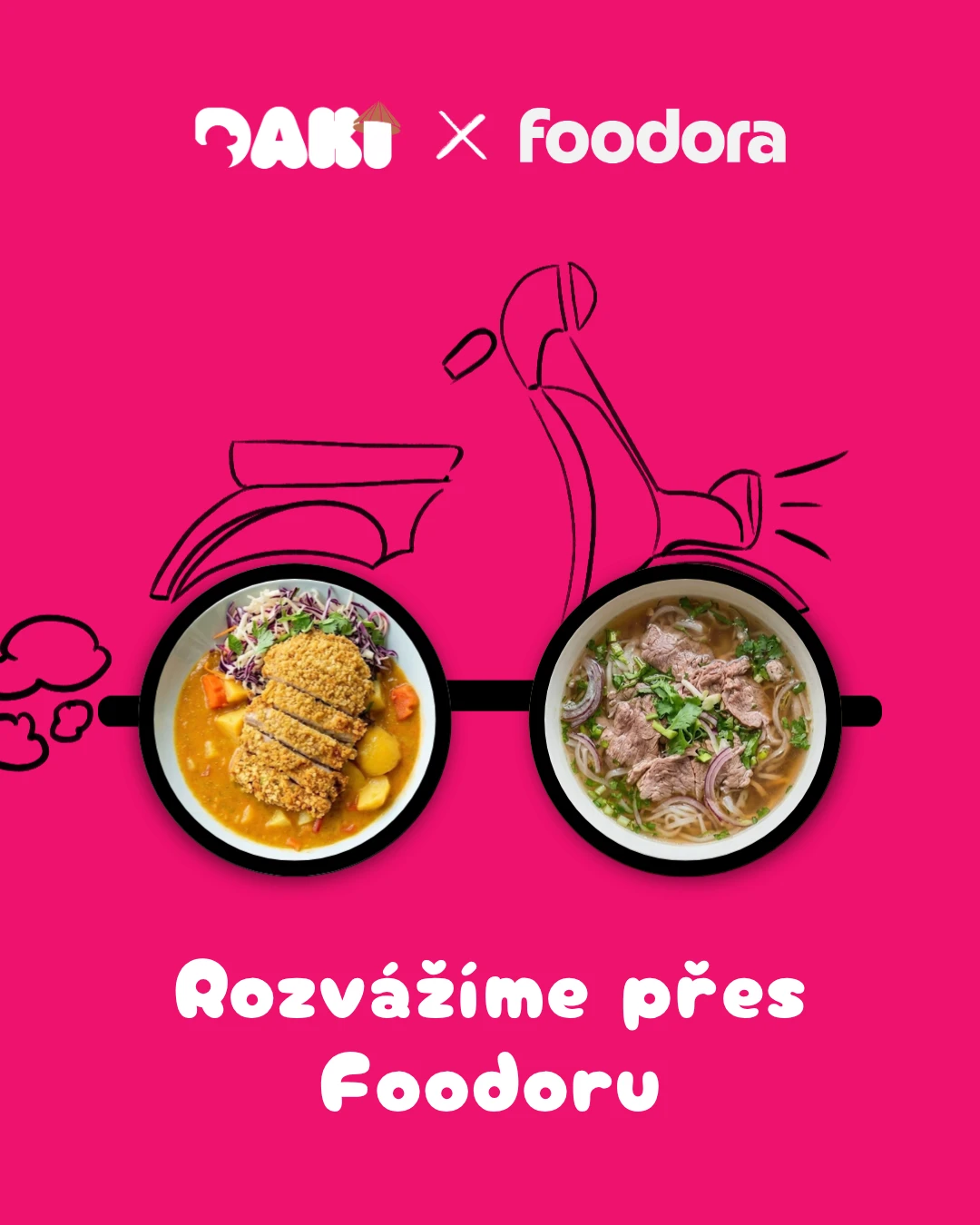 Daki × Foodora — rozvážíme přes Foodoru